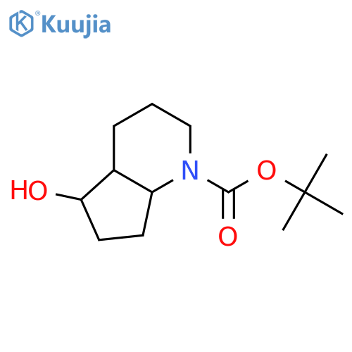 tert-butyl 5-hydroxy-octahydro-1H-cyclopenta[b]pyridine-1-carboxylate structure