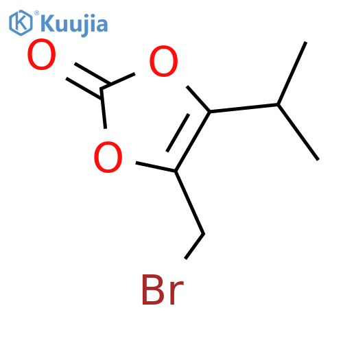 1,3-DIOXOL-2-ONE, 4-(BROMOMETHYL)-5-(1-METHYLETHYL)- structure