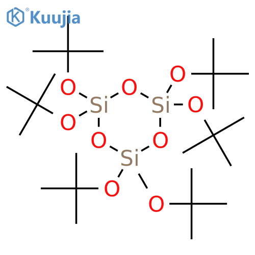 Cyclotrisiloxane, hexakis(1,1-dimethylethoxy)- structure
