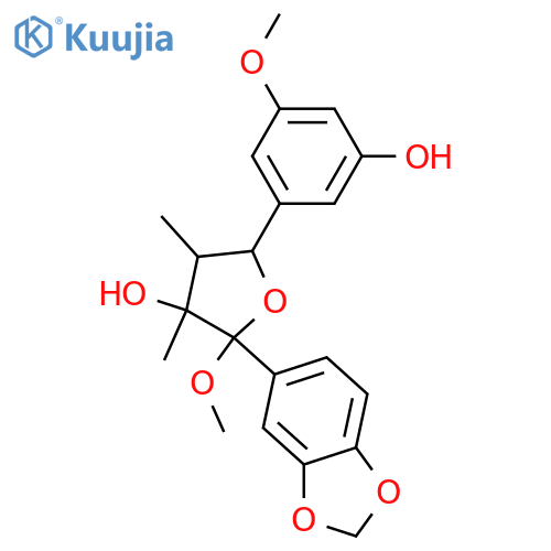 7,7'-Epoxy-8,8'-lignan-3,3',4,5',7,8-hexol; (7S,7'R,8S,8'S)-form, 3,4-Methylene, 3',7-di-Me ether structure