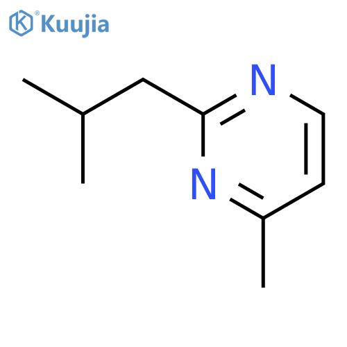 Pyrimidine,4-methyl-2-(2-methylpropyl)- structure