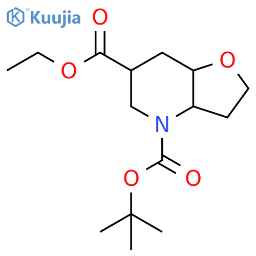 4-tert-butyl 6-ethyl hexahydrofuro[3,2-b]pyridine-4,6(2H)-dicarboxylate structure