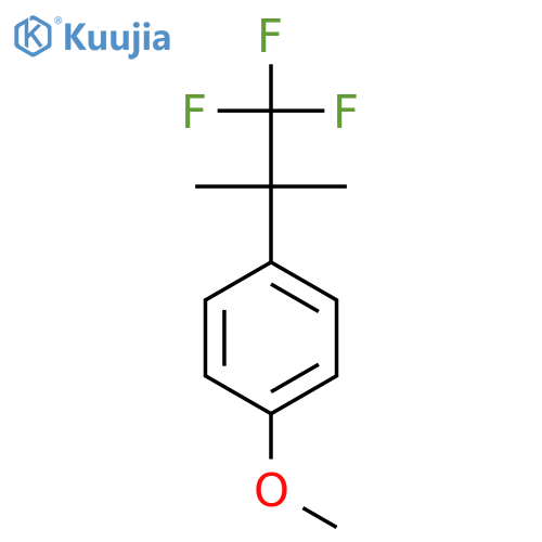 Benzene, 1-methoxy-4-(2,2,2-trifluoro-1,1-dimethylethyl)- structure