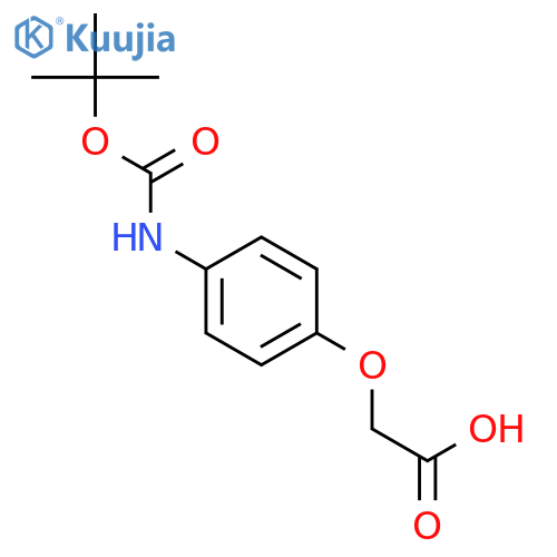 {4-(tert-Butoxycarbonyl)aminophenoxy}acetic Acid structure