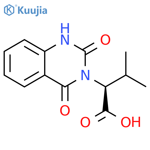 3(2H)-Quinazolineacetic acid, 1,4-dihydro-α-(1-methylethyl)-2,4-dioxo-, (αS)- structure