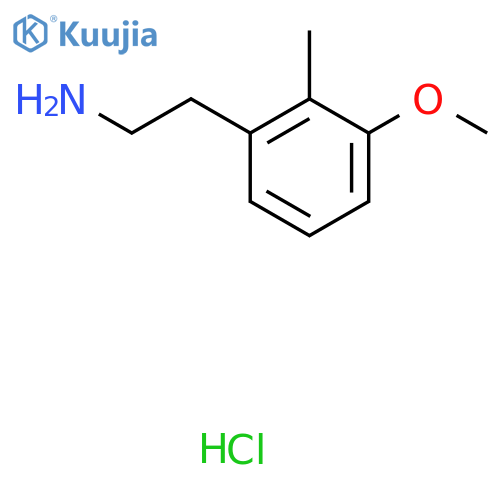2-(3-Methoxy-2-methylphenyl)ethan-1-amine hydrochloride structure