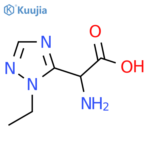 2-amino-2-(1-ethyl-1H-1,2,4-triazol-5-yl)acetic acid structure
