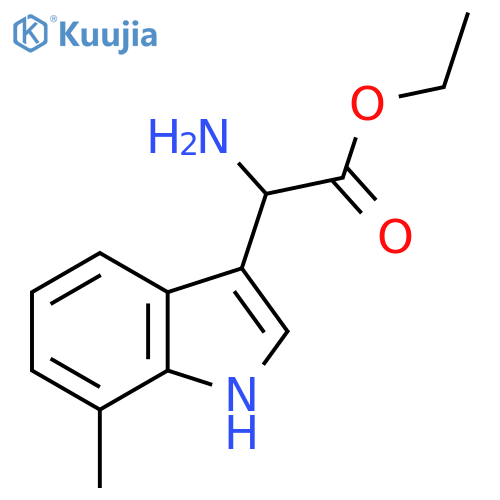 ethyl 2-amino-2-(7-methyl-1H-indol-3-yl)acetate structure