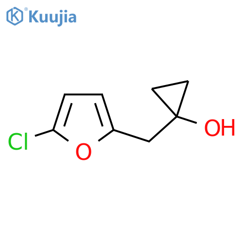 1-(5-chlorofuran-2-yl)methylcyclopropan-1-ol structure