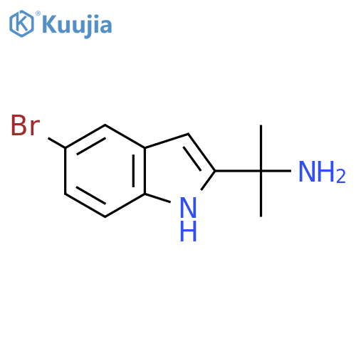 2-(5-bromo-1H-indol-2-yl)propan-2-amine structure