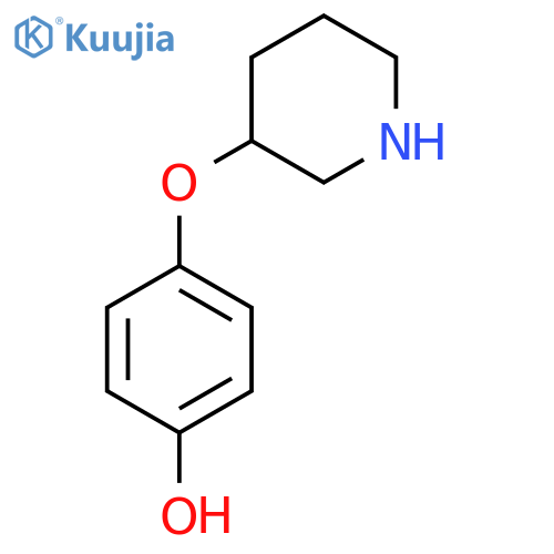 4-(piperidin-3-yloxy)phenol structure