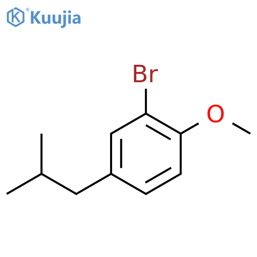 2-Bromo-4-isobutyl-1-methoxybenzene structure