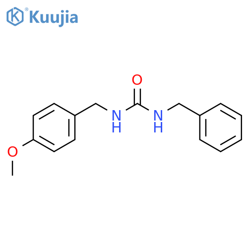 Urea, N-[(4-methoxyphenyl)methyl]-N'-(phenylmethyl)- structure