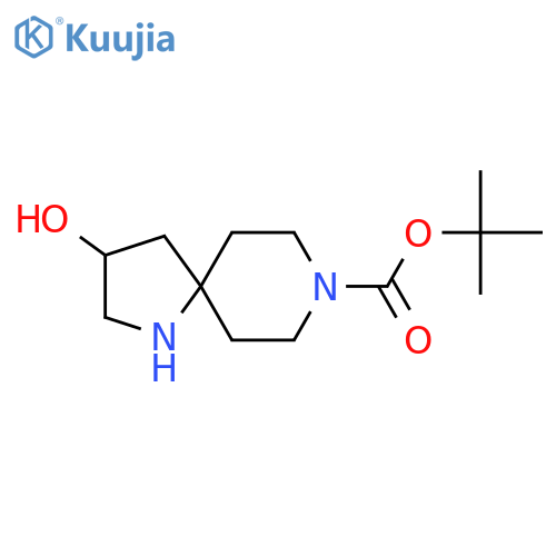 tert-butyl 3-hydroxy-1,8-diazaspiro[4.5]decane-8-carboxylate structure