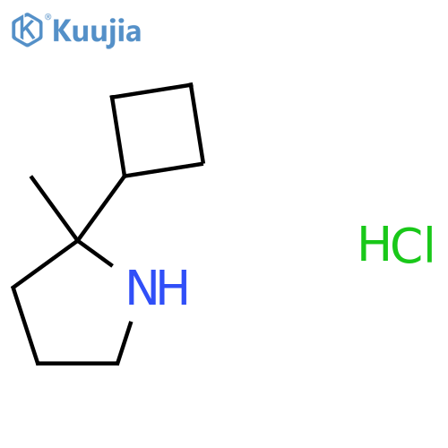 2-Cyclobutyl-2-methylpyrrolidine;hydrochloride structure