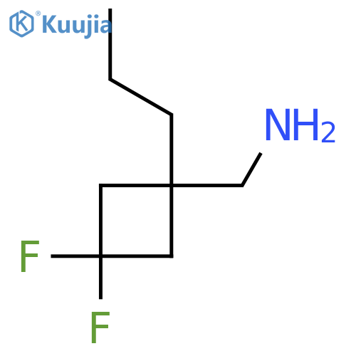 (3,3-difluoro-1-propylcyclobutyl)methanamine structure