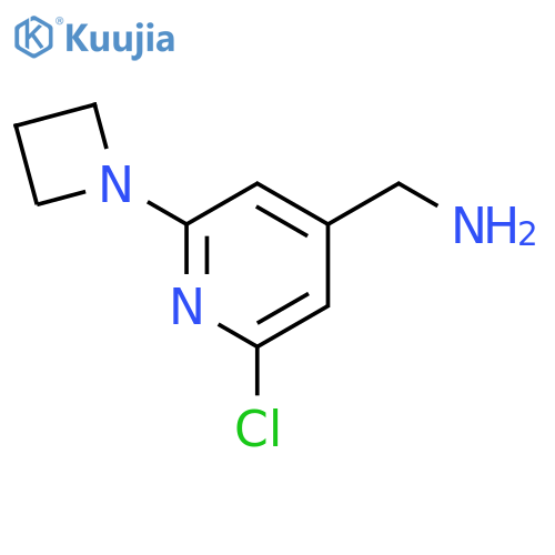 4-Pyridinemethanamine, 2-(1-azetidinyl)-6-chloro- structure