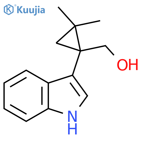1-(1H-indol-3-yl)-2,2-dimethylcyclopropylmethanol structure