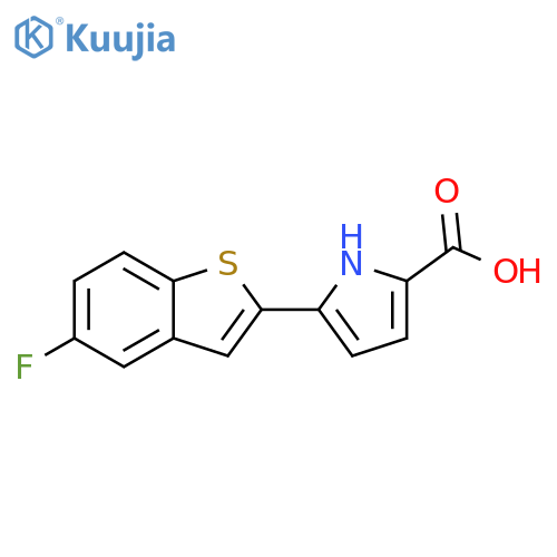1H-Pyrrole-2-carboxylic acid, 5-(5-fluorobenzo[b]thien-2-yl)- structure