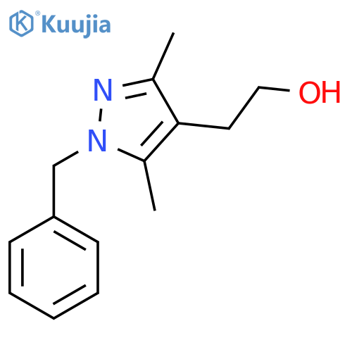 2-(1-benzyl-3,5-dimethyl-1H-pyrazol-4-yl)ethan-1-ol structure