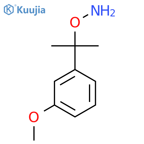O-2-(3-methoxyphenyl)propan-2-ylhydroxylamine structure