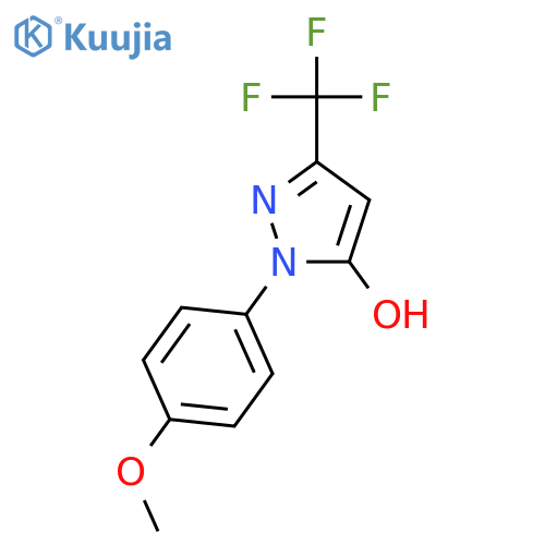 1H-Pyrazol-5-ol, 1-(4-methoxyphenyl)-3-(trifluoromethyl)- structure