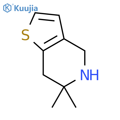 Thieno[3,2-c]pyridine,4,5,6,7-tetrahydro-6,6-dimethyl- structure