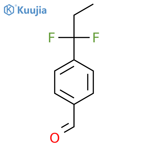 4-(1,1-Difluoropropyl)benzaldehyde structure