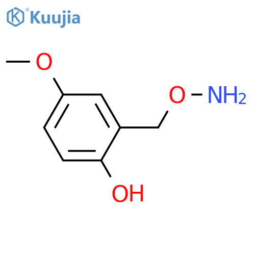2-(aminooxy)methyl-4-methoxyphenol structure