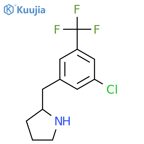 2-{3-chloro-5-(trifluoromethyl)phenylmethyl}pyrrolidine structure