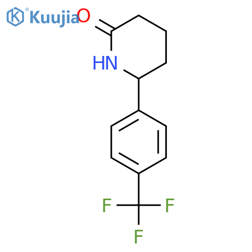 6-[4-(Trifluoromethyl)phenyl]piperidin-2-one structure