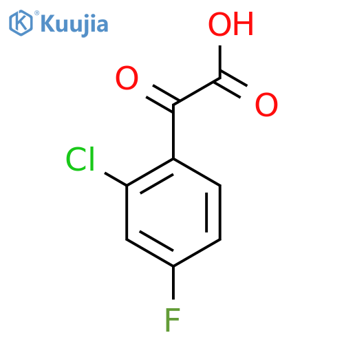 2-(2-chloro-4-fluorophenyl)-2-oxoacetic acid structure