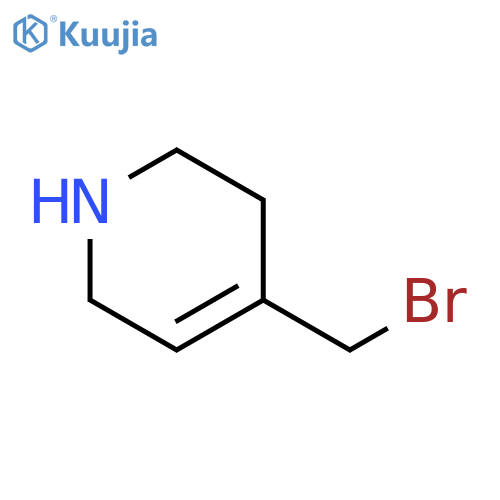 Pyridine, 4-(bromomethyl)-1,2,3,6-tetrahydro- structure