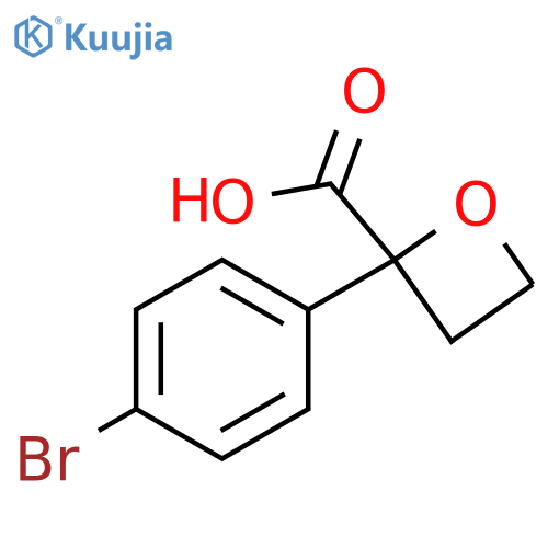 2-Oxetanecarboxylic acid, 2-(4-bromophenyl)- structure