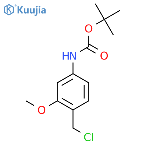 tert-butyl N-4-(chloromethyl)-3-methoxyphenylcarbamate structure