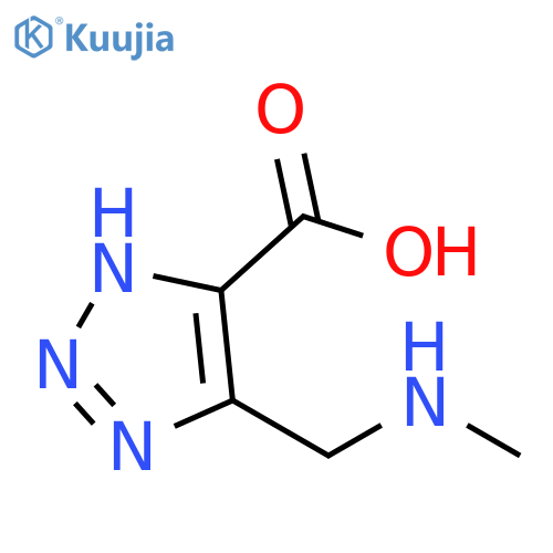 1H-1,2,3-Triazole-5-carboxylic acid, 4-[(methylamino)methyl]- structure