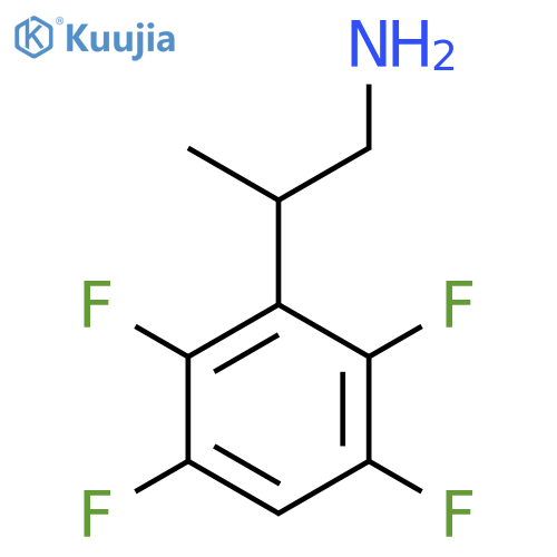 2-(2,3,5,6-tetrafluorophenyl)propan-1-amine structure