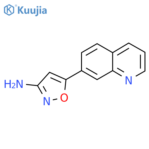 5-(quinolin-7-yl)-1,2-oxazol-3-amine structure