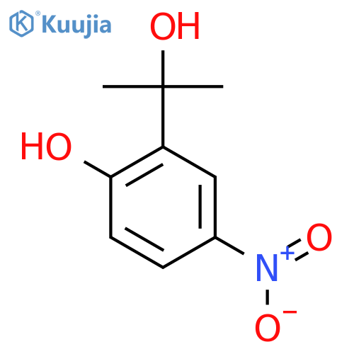 2-(2-hydroxypropan-2-yl)-4-nitrophenol structure