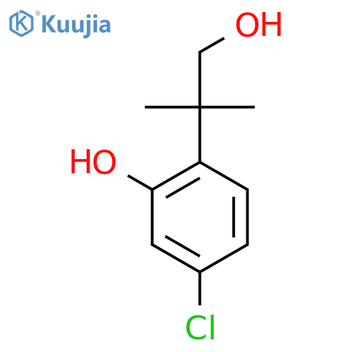 5-chloro-2-(1-hydroxy-2-methylpropan-2-yl)phenol structure