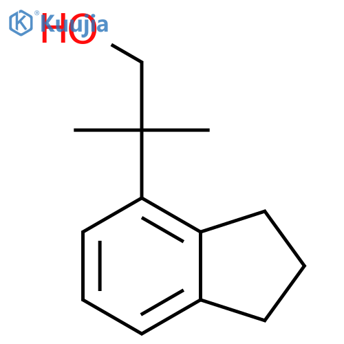 2-(2,3-dihydro-1H-inden-4-yl)-2-methylpropan-1-ol structure