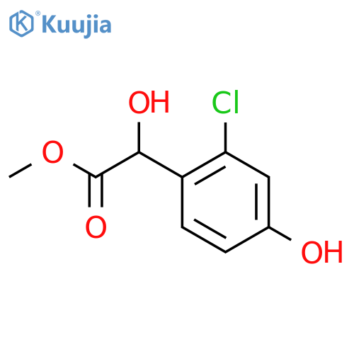 methyl 2-(2-chloro-4-hydroxyphenyl)-2-hydroxyacetate structure