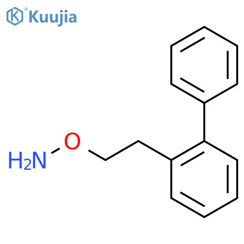 O-2-(2-phenylphenyl)ethylhydroxylamine structure