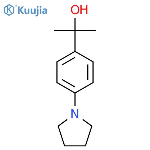 2-4-(pyrrolidin-1-yl)phenylpropan-2-ol structure