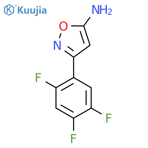 3-(2,4,5-trifluorophenyl)-1,2-oxazol-5-amine structure