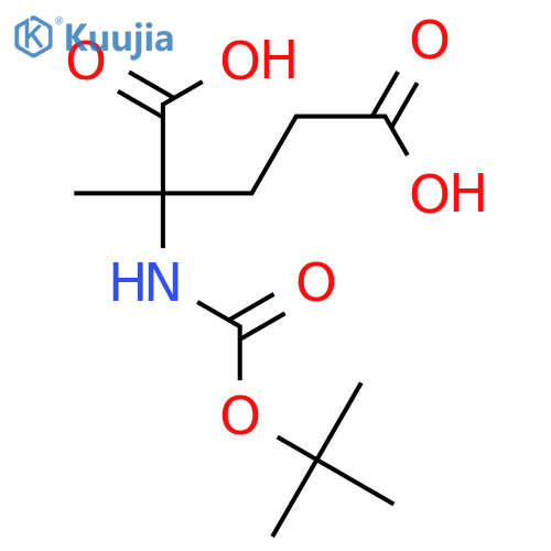 Boc-alpha-methyl-DL-glutamic Acid structure