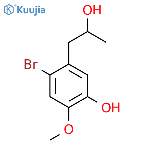 4-bromo-5-(2-hydroxypropyl)-2-methoxyphenol structure