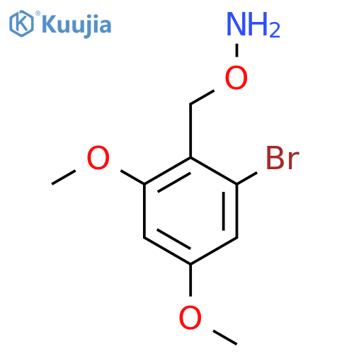 O-(2-bromo-4,6-dimethoxyphenyl)methylhydroxylamine structure