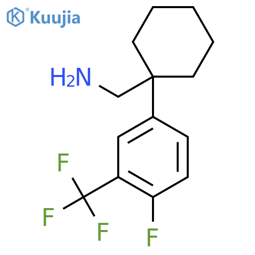 {1-4-fluoro-3-(trifluoromethyl)phenylcyclohexyl}methanamine structure