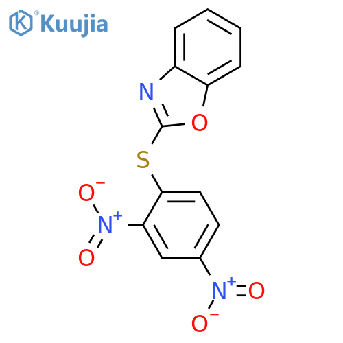 2-[(2,4-dinitrophenyl)sulfanyl]-1,3-benzoxazole structure